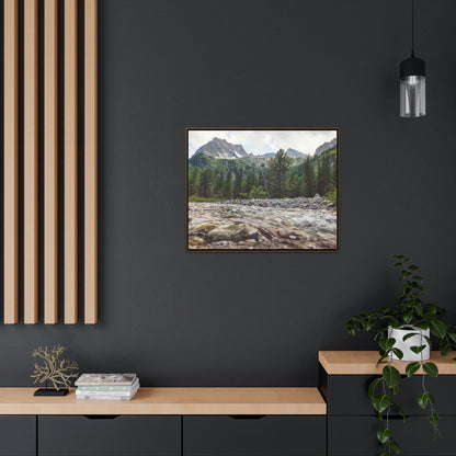 Horizontal Framed Premium Gallery Wrap Canvas - Celebrating the Great Smoky Mountain National Park - Green Forest Home