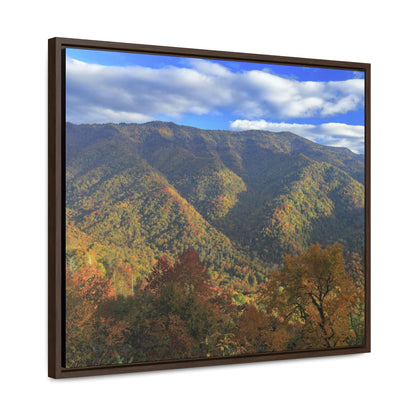 Horizontal Framed Premium Gallery Wrap Canvas - Celebrating the Great Smoky Mountain National Park - Green Forest Home