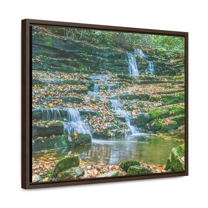 Horizontal Framed Premium Gallery Wrap Canvas - Celebrating the Great Smoky Mountain National Park - Green Forest Home
