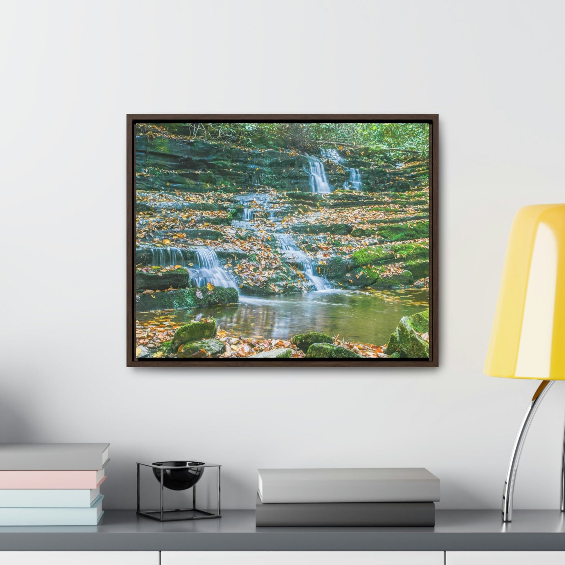 Horizontal Framed Premium Gallery Wrap Canvas - Celebrating the Great Smoky Mountain National Park - Green Forest Home