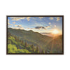 Horizontal Framed Premium Gallery Wrap Canvas - Celebrating the Great Smoky Mountain National Park - Green Forest Home