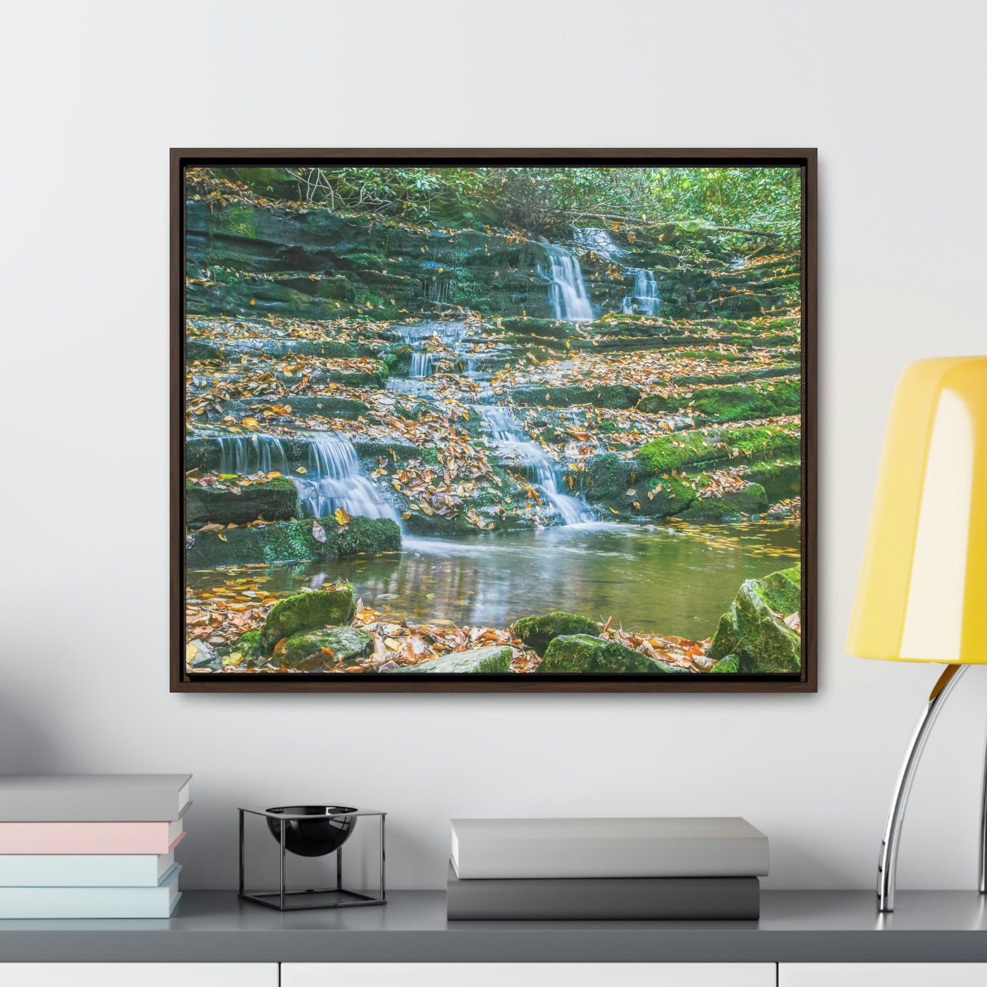 Horizontal Framed Premium Gallery Wrap Canvas - Celebrating the Great Smoky Mountain National Park - Green Forest Home