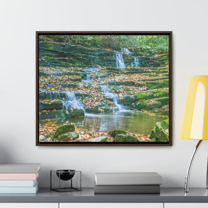 Horizontal Framed Premium Gallery Wrap Canvas - Celebrating the Great Smoky Mountain National Park - Green Forest Home