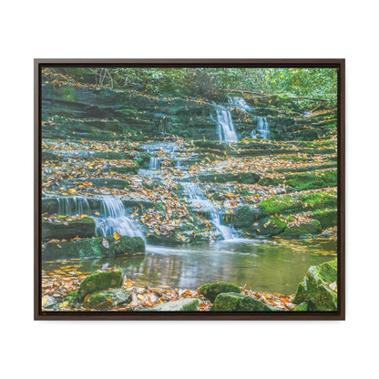 Horizontal Framed Premium Gallery Wrap Canvas - Celebrating the Great Smoky Mountain National Park - Green Forest Home
