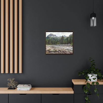 Horizontal Framed Premium Gallery Wrap Canvas - Celebrating the Great Smoky Mountain National Park - Green Forest Home