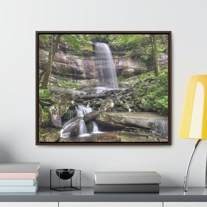 Horizontal Framed Premium Gallery Wrap Canvas - Celebrating the Great Smoky Mountain National Park - Green Forest Home