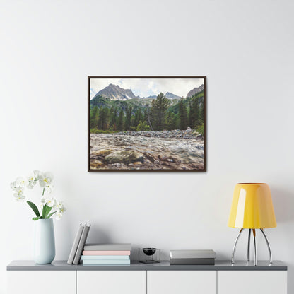 Horizontal Framed Premium Gallery Wrap Canvas - Celebrating the Great Smoky Mountain National Park - Green Forest Home
