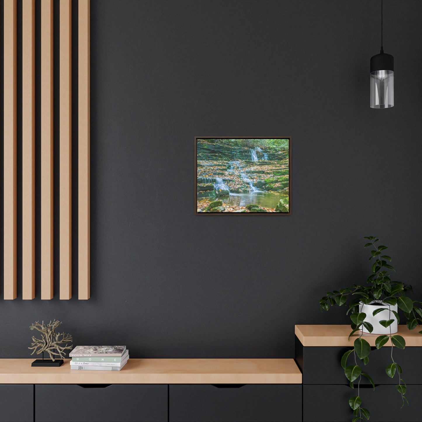 Horizontal Framed Premium Gallery Wrap Canvas - Celebrating the Great Smoky Mountain National Park - Green Forest Home