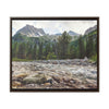 Horizontal Framed Premium Gallery Wrap Canvas - Celebrating the Great Smoky Mountain National Park - Green Forest Home
