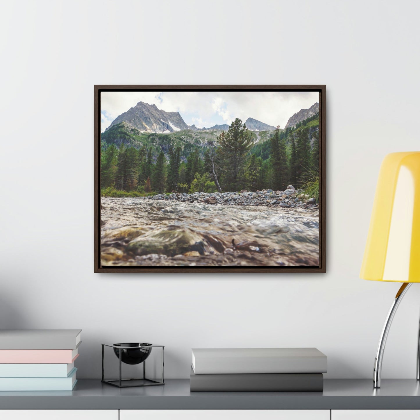 Horizontal Framed Premium Gallery Wrap Canvas - Celebrating the Great Smoky Mountain National Park - Green Forest Home