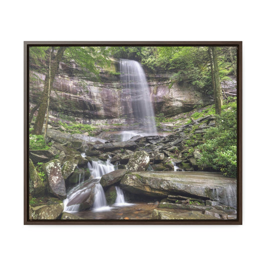 Horizontal Framed Premium Gallery Wrap Canvas - Celebrating the Great Smoky Mountain National Park - Green Forest Home