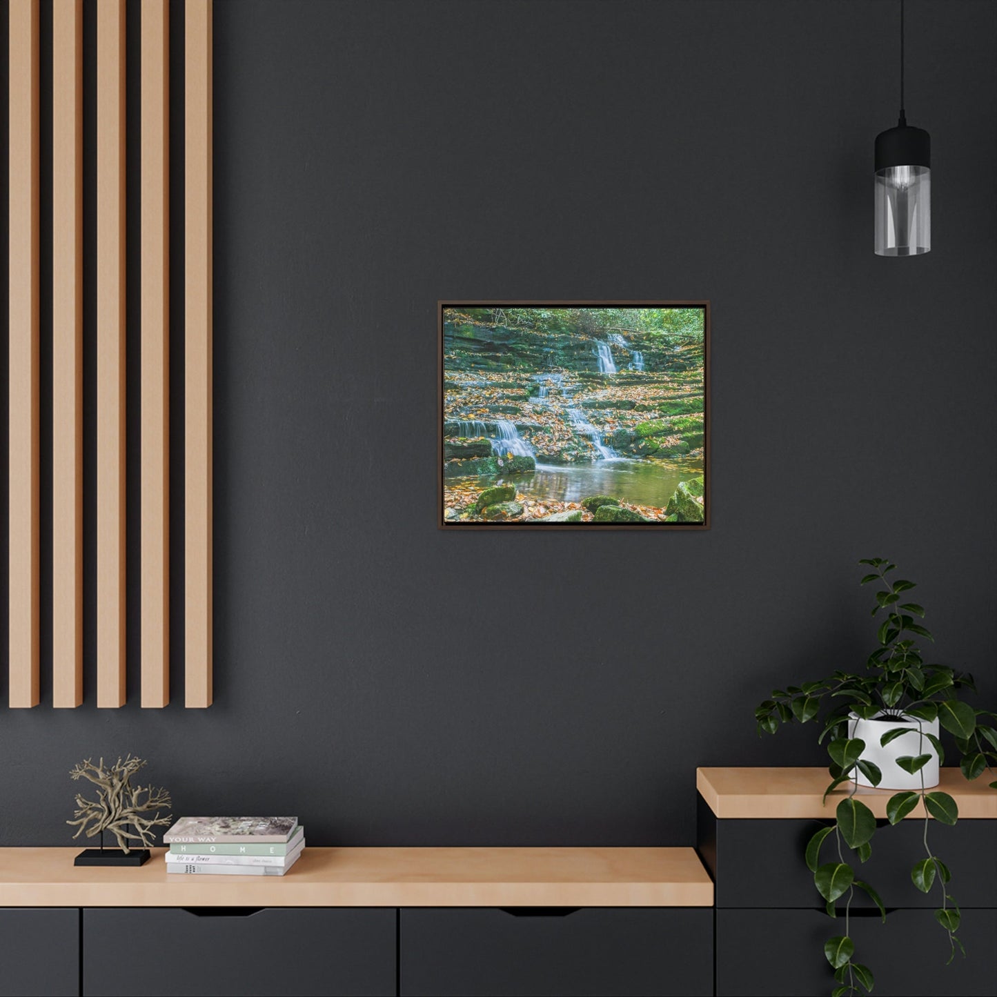 Horizontal Framed Premium Gallery Wrap Canvas - Celebrating the Great Smoky Mountain National Park - Green Forest Home