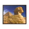 Horizontal Framed Premium Gallery Wrap Canvas - Closeup to The Great Sphinx of Giza - Egypt - Ancient religions - Green Forest Home