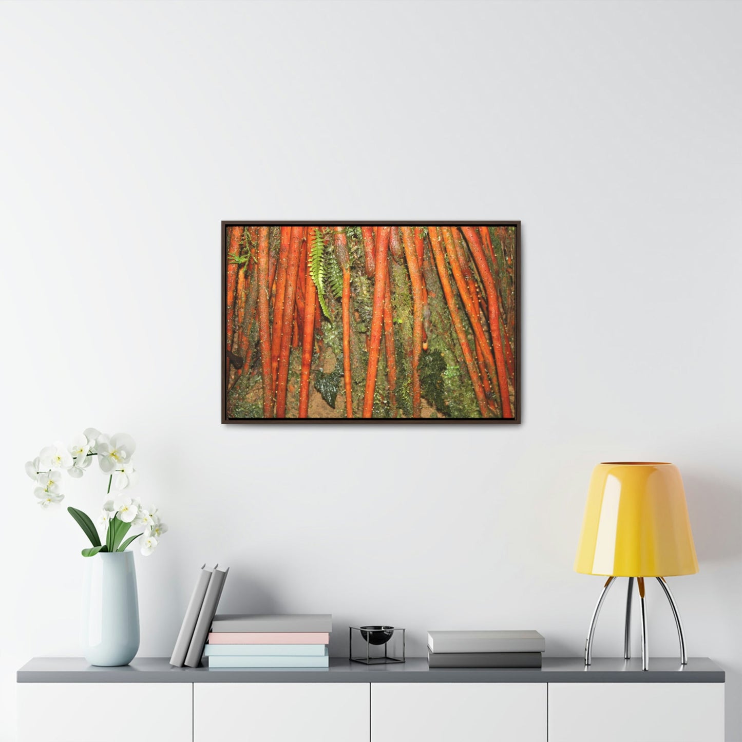 Horizontal Framed Premium Gallery Wrap Canvas - Holy Spirit River explorations - El Yunque rainforest PR - Green Forest Home