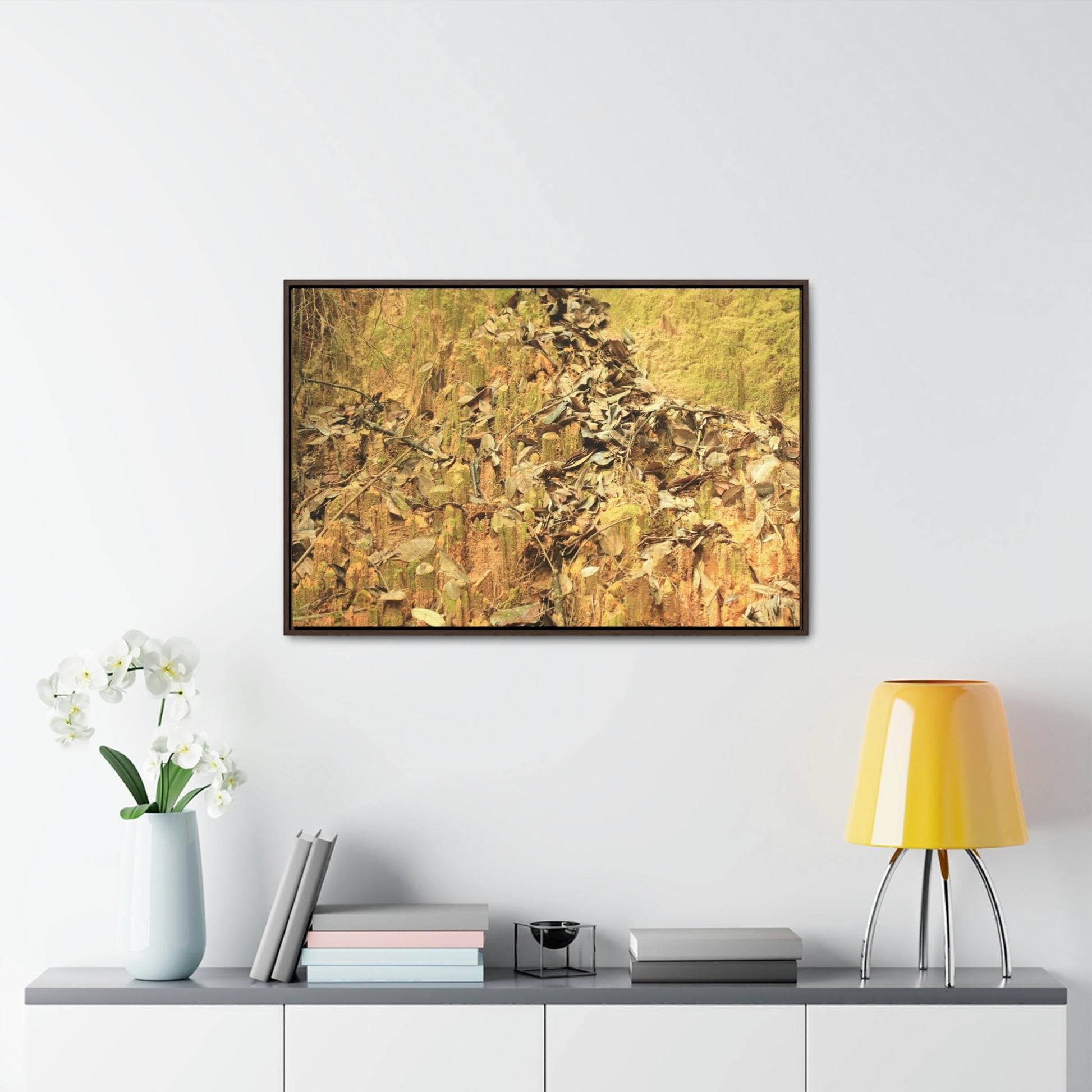 Horizontal Framed Premium Gallery Wrap Canvas - Holy Spirit River explorations - El Yunque rainforest PR - Green Forest Home