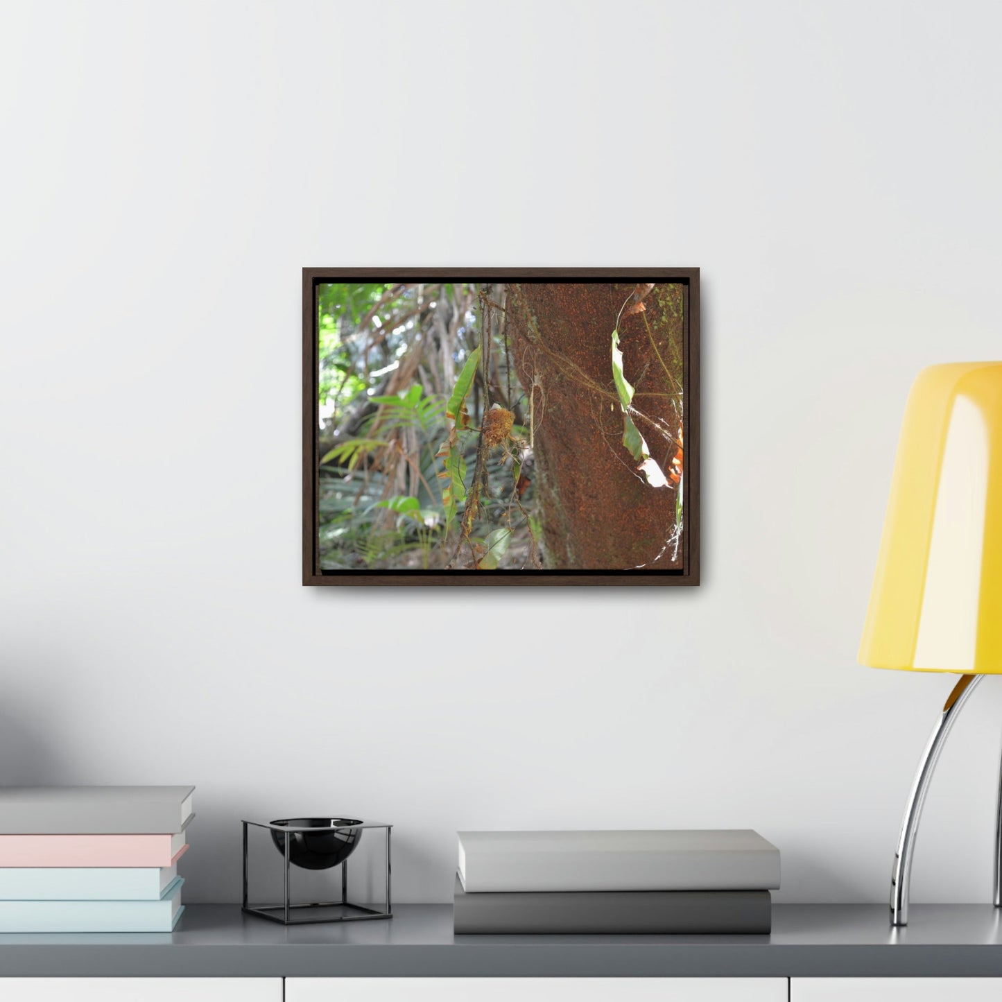 Horizontal Framed Premium Gallery Wrap Canvas - Holy Spirit River explorations - El Yunque rainforest PR - Green Forest Home