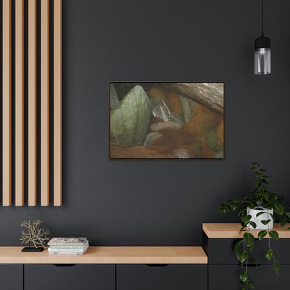 Horizontal Framed Premium Gallery Wrap Canvas - Holy Spirit River explorations - El Yunque rainforest PR - Green Forest Home
