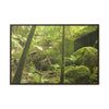 Horizontal Framed Premium Gallery Wrap Canvas - Holy Spirit River explorations - El Yunque rainforest PR - Green Forest Home