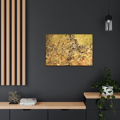 Horizontal Framed Premium Gallery Wrap Canvas - Holy Spirit River explorations - El Yunque rainforest PR - Green Forest Home