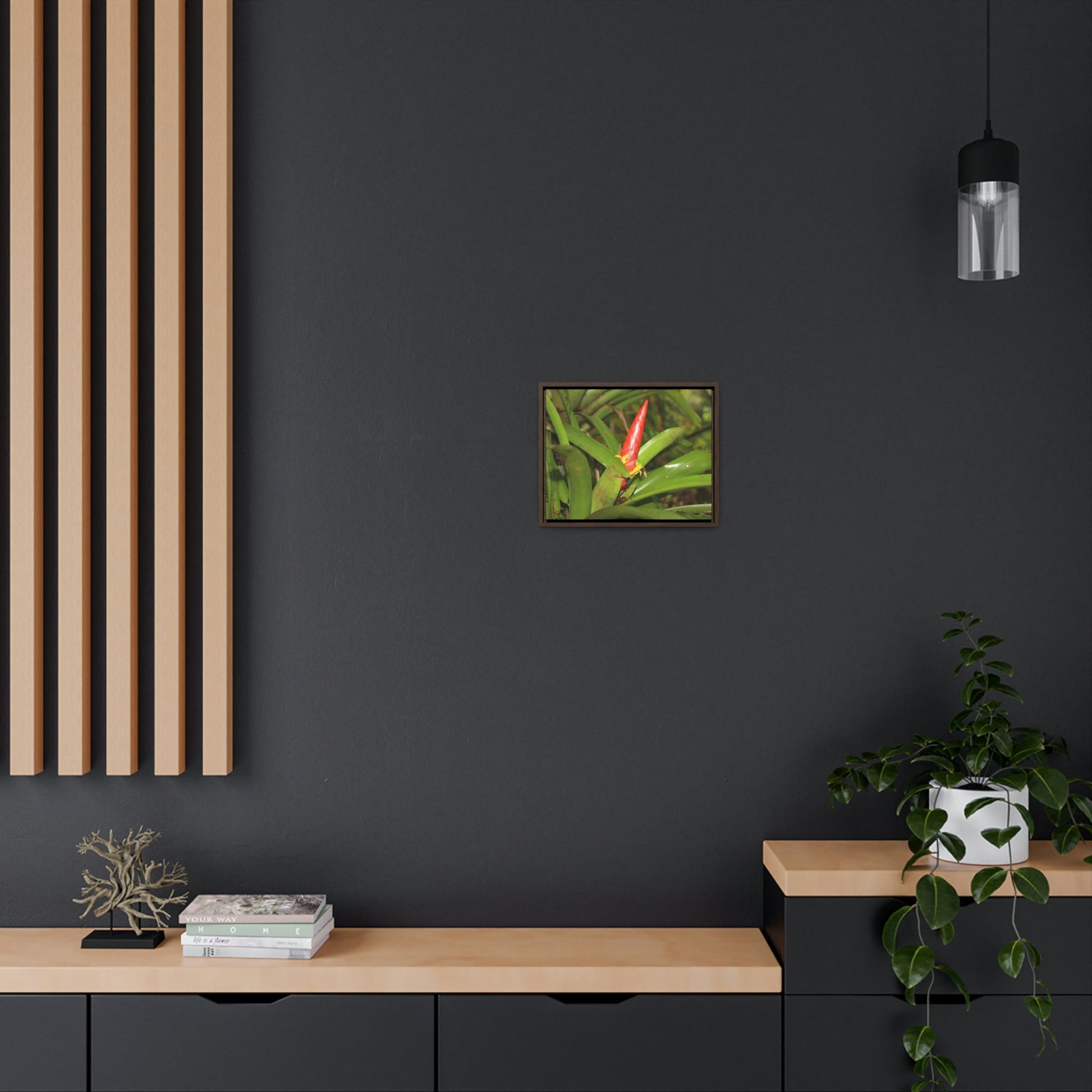 Horizontal Framed Premium Gallery Wrap Canvas - Holy Spirit River explorations - El Yunque rainforest PR - Green Forest Home