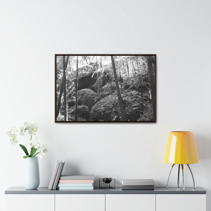 Horizontal Framed Premium Gallery Wrap Canvas - Holy Spirit River explorations - El Yunque rainforest PR - Green Forest Home