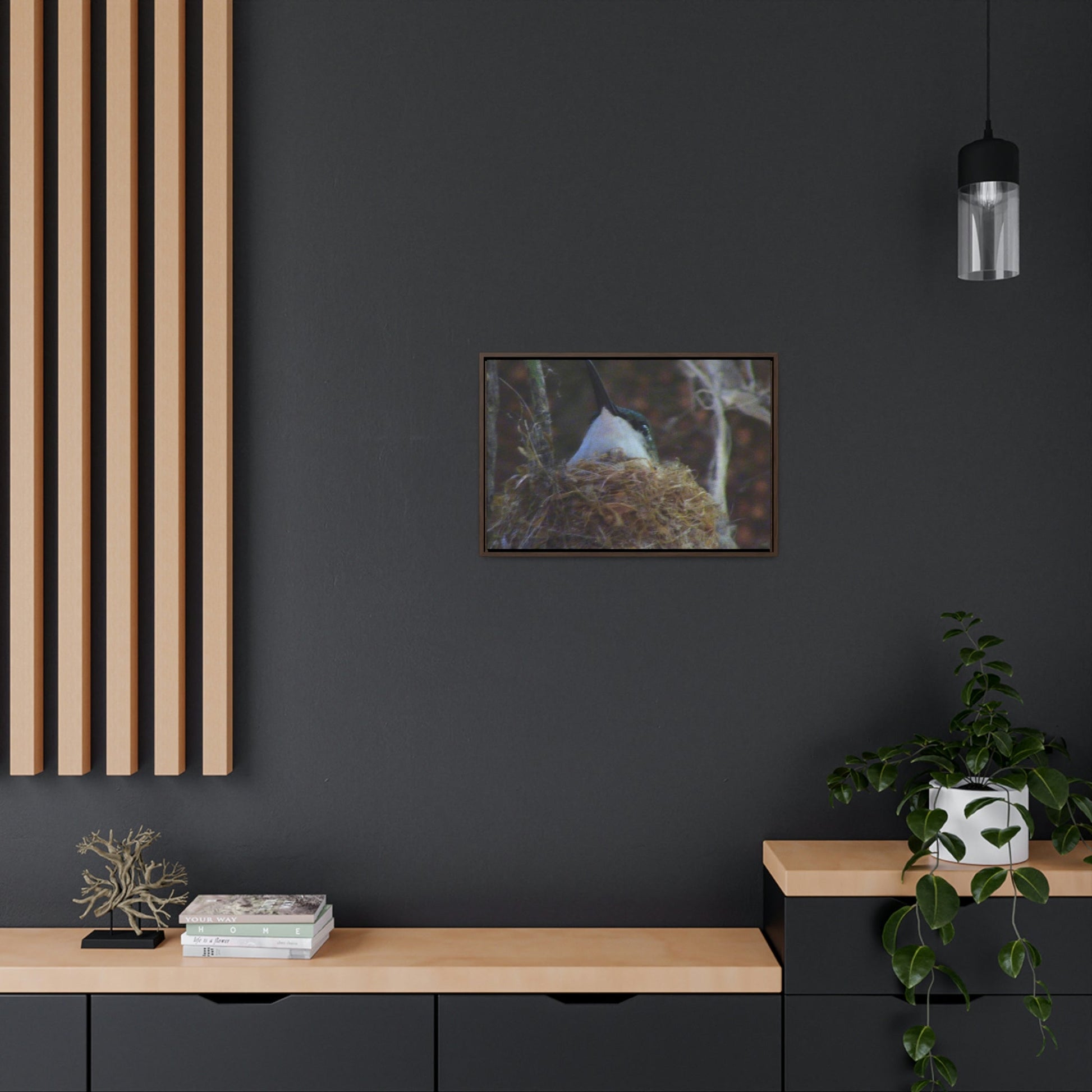 Horizontal Framed Premium Gallery Wrap Canvas - Holy Spirit River explorations - El Yunque rainforest PR - Green Forest Home