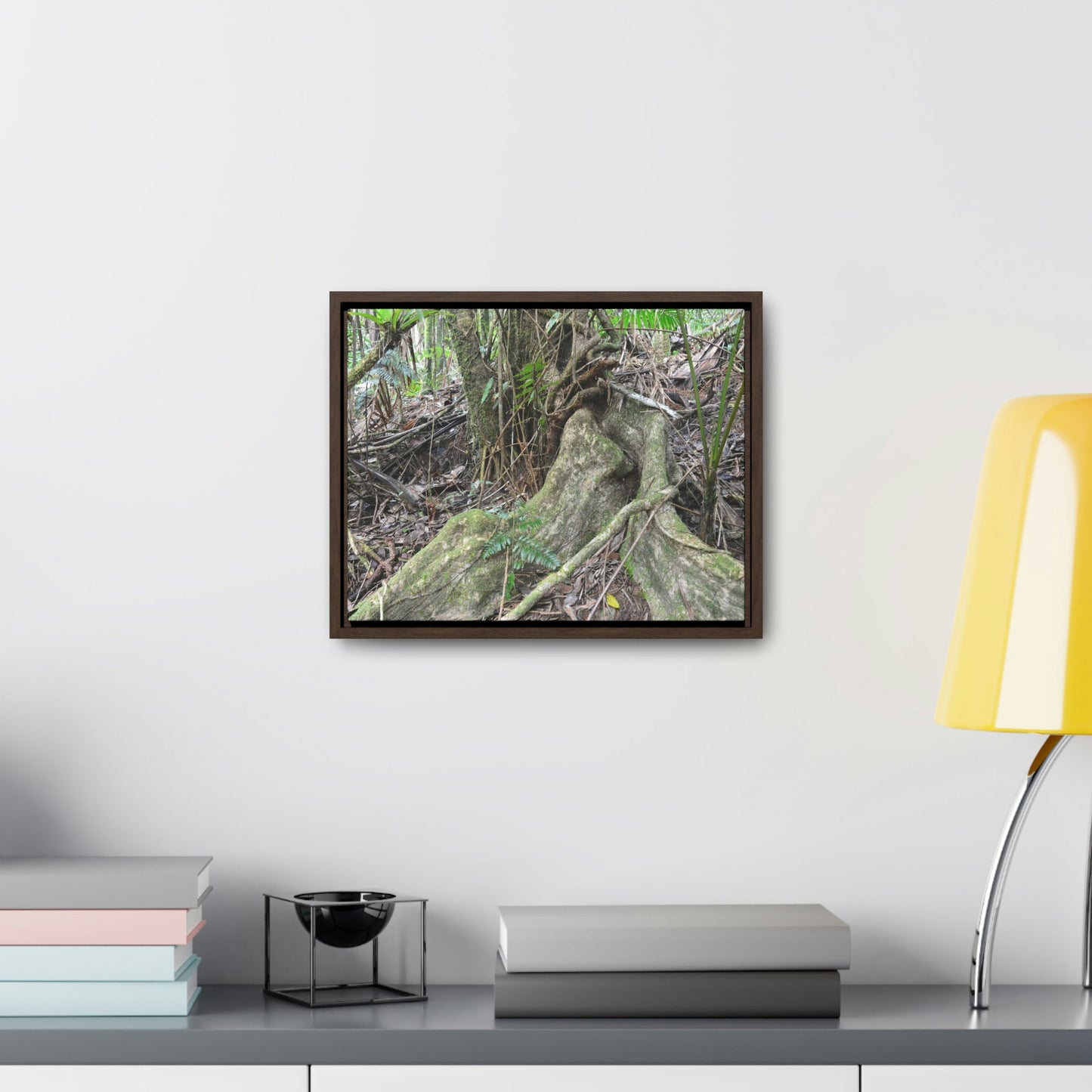 Horizontal Framed Premium Gallery Wrap Canvas - Holy Spirit River explorations - El Yunque rainforest PR - Green Forest Home