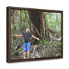 Horizontal Framed Premium Gallery Wrap Canvas - Holy Spirit River explorations - El Yunque rainforest PR - Green Forest Home