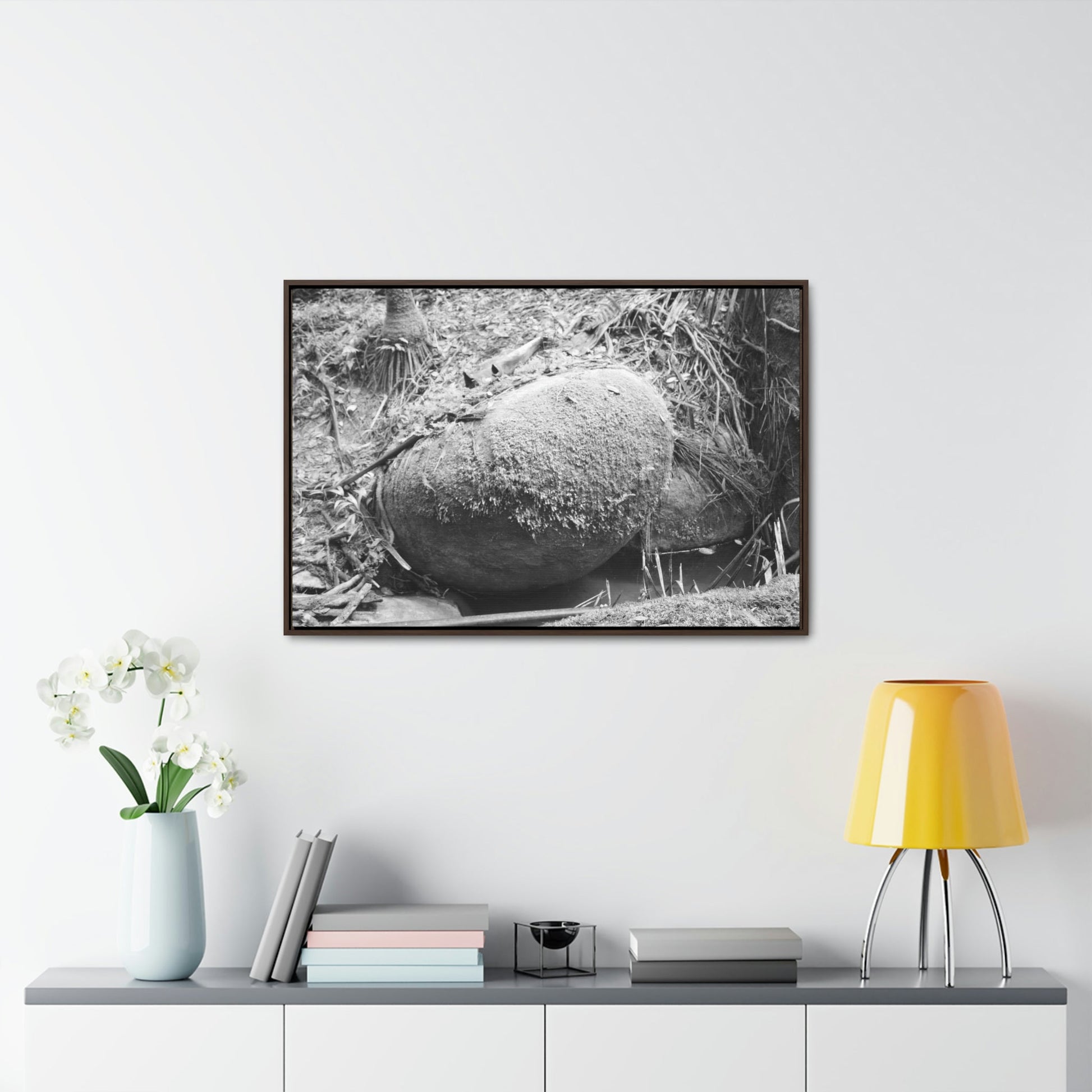 Horizontal Framed Premium Gallery Wrap Canvas - Holy Spirit River explorations - El Yunque rainforest PR - Green Forest Home