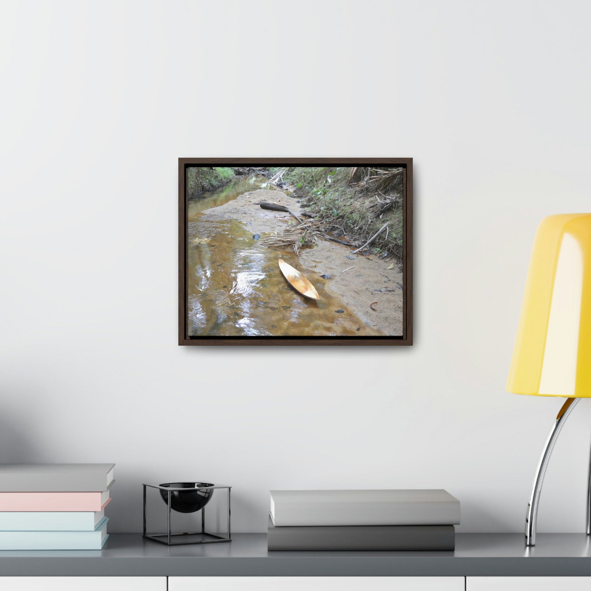 Horizontal Framed Premium Gallery Wrap Canvas - Holy Spirit River explorations - El Yunque rainforest PR - Green Forest Home