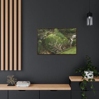 Horizontal Framed Premium Gallery Wrap Canvas - Holy Spirit River explorations - El Yunque rainforest PR - Green Forest Home