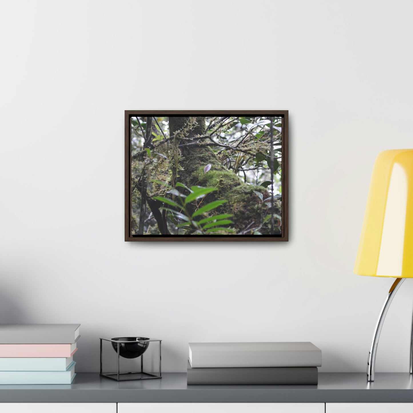 Horizontal Framed Premium Gallery Wrap Canvas - Holy Spirit River explorations - El Yunque rainforest PR - Green Forest Home