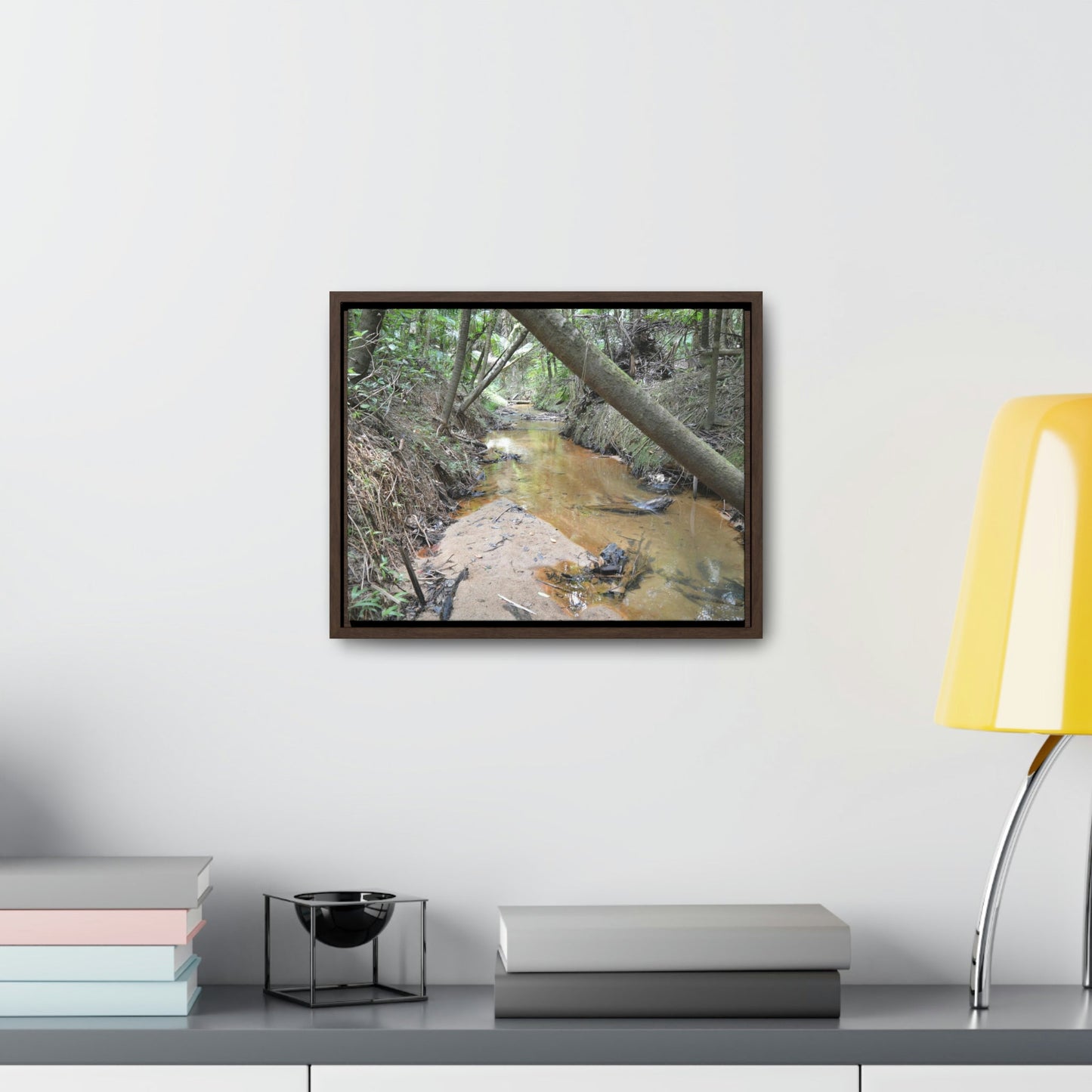 Horizontal Framed Premium Gallery Wrap Canvas - Holy Spirit River explorations - El Yunque rainforest PR - Green Forest Home