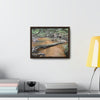 Horizontal Framed Premium Gallery Wrap Canvas - Holy Spirit River explorations - El Yunque rainforest PR - Green Forest Home