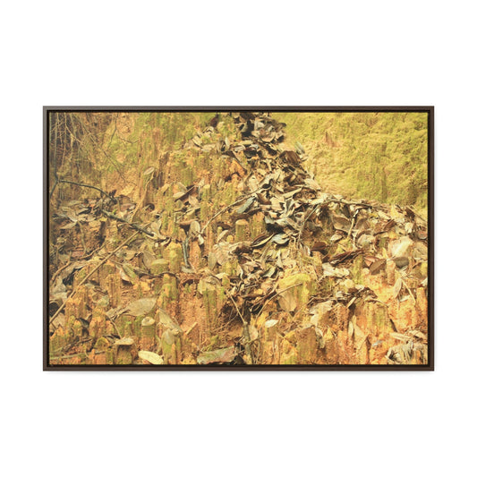 Horizontal Framed Premium Gallery Wrap Canvas - Holy Spirit River explorations - El Yunque rainforest PR - Green Forest Home
