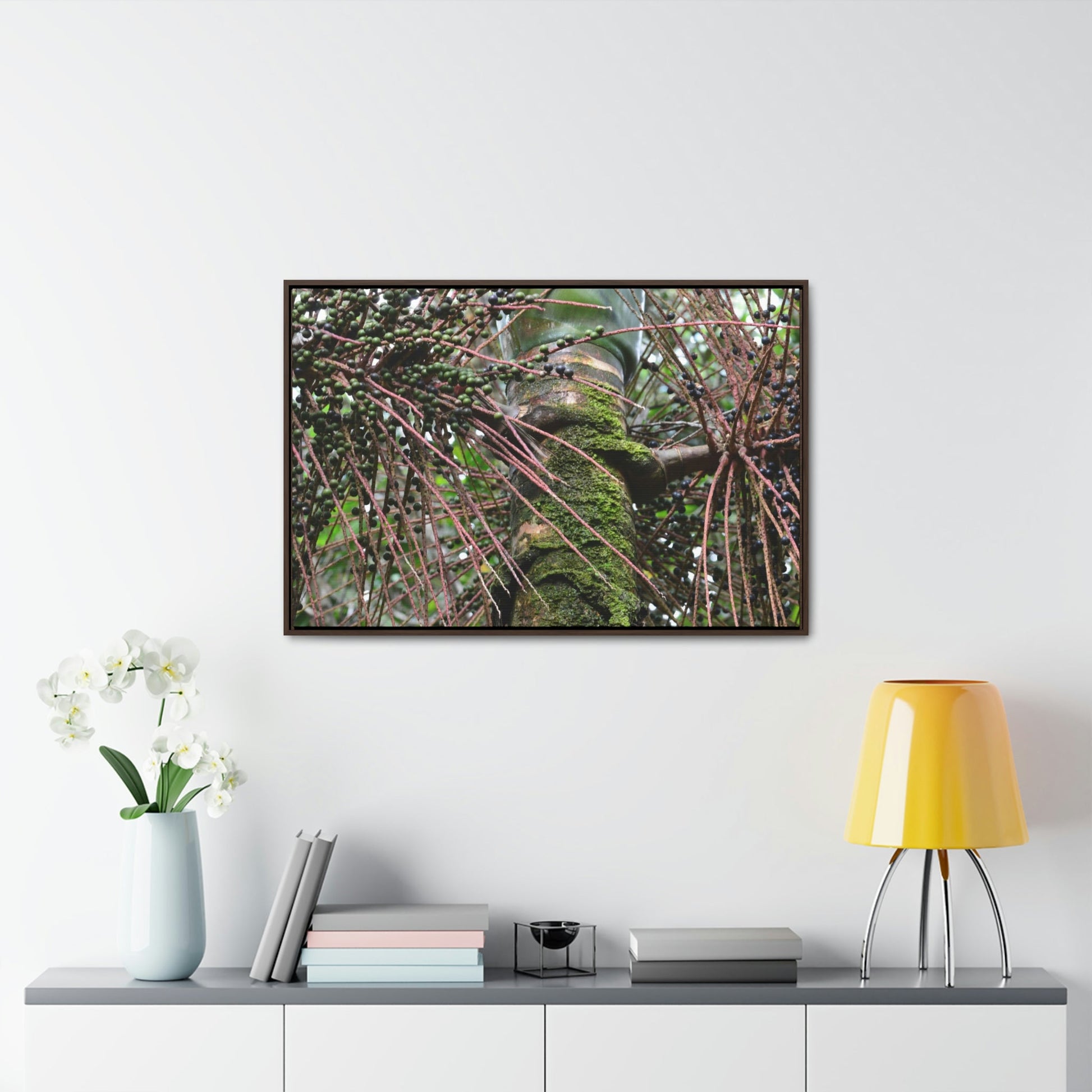 Horizontal Framed Premium Gallery Wrap Canvas - Holy Spirit River explorations - El Yunque rainforest PR - Green Forest Home