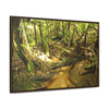 Horizontal Framed Premium Gallery Wrap Canvas - Holy Spirit River explorations - El Yunque rainforest PR - Green Forest Home