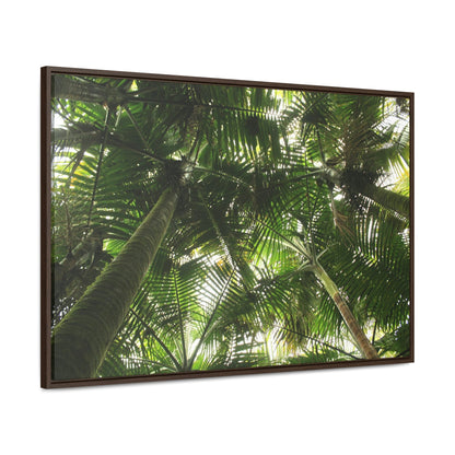 Horizontal Framed Premium Gallery Wrap Canvas - Holy Spirit River explorations - El Yunque rainforest PR - Green Forest Home