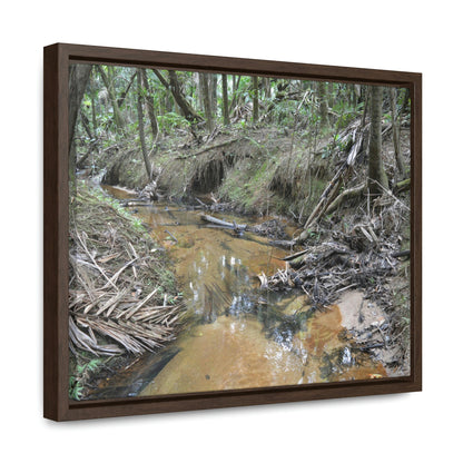 Horizontal Framed Premium Gallery Wrap Canvas - Holy Spirit River explorations - El Yunque rainforest PR - Green Forest Home