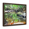 Horizontal Framed Premium Gallery Wrap Canvas - Holy Spirit River explorations - El Yunque rainforest PR - Green Forest Home