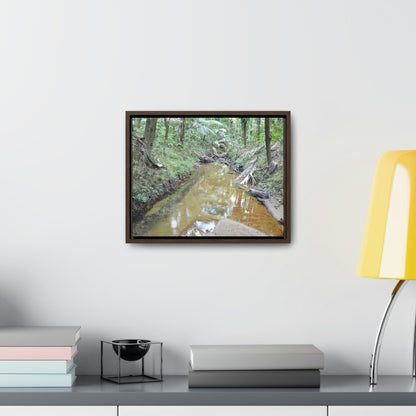 Horizontal Framed Premium Gallery Wrap Canvas - Holy Spirit River explorations - El Yunque rainforest PR - Green Forest Home