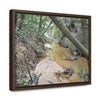 Horizontal Framed Premium Gallery Wrap Canvas - Holy Spirit River explorations - El Yunque rainforest PR - Green Forest Home