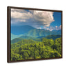 Horizontal Framed Premium Gallery Wrap Canvas - Mountains view - Celebrating the Great Smoky Mountain National Park - Green Forest Home