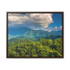 Horizontal Framed Premium Gallery Wrap Canvas - Mountains view - Celebrating the Great Smoky Mountain National Park - Green Forest Home