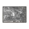Horizontal Framed Premium Gallery Wrap Canvas - sketch image - 14 KM TRADEWINDS TRAIL - EL YUNQUE RAINFOREST PR EXPLORATION ON 2013-02-01 - OLD PAL RESTS ON TREE WHILE IT HOLDS ON ANOTHER DECAYING TREE AS BASE - THE CLOUD FOREST - BEFORE MARIA - Green Forest Home