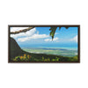 Horizontal Framed Premium Gallery Wrap Canvas - View of El Yunque before Maria - historic view at 3,175 feet from Tres Picachos - Green Forest Home