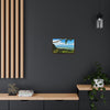 Horizontal Framed Premium Gallery Wrap Canvas - View of El Yunque before Maria - historic view at 3,175 feet from Tres Picachos - Green Forest Home