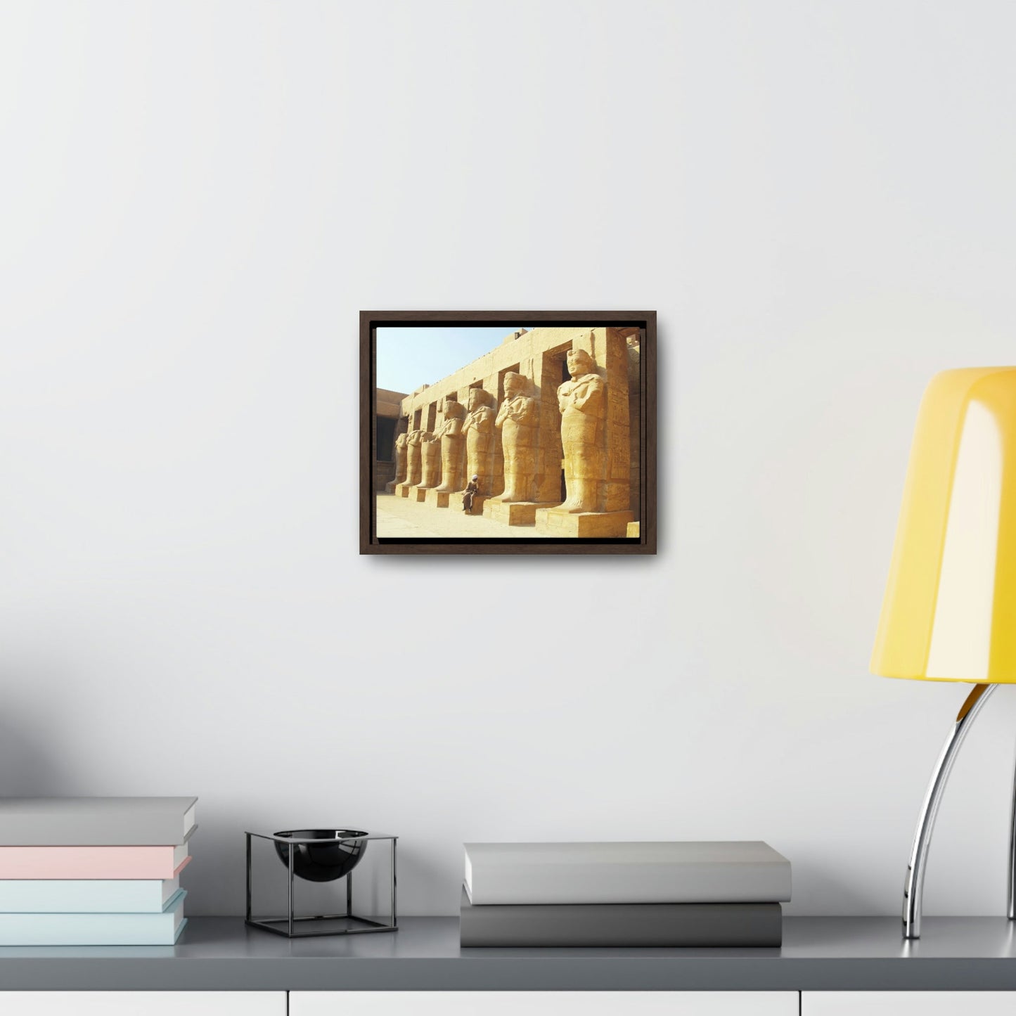 Horizontal Framed Premium Gallery Wrap Canvas - View of Luxor Temple - Egypt - Ancient religions - Green Forest Home