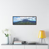 Horizontal Framed Premium Gallery Wrap Canvas - Views from El Yunque rainforest in Puerto Rico - awesome view from Mt Britton - Green Forest Home