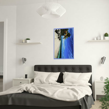Low cost quality Posters - Pristine and remote - Pajaros Beach blue sky in Mona Island PR - Green Forest Home